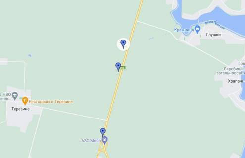 Билборд A на трассах Киевской области, 3х6  Траса Київ-Одеса 7 км від Білої Церкви схема