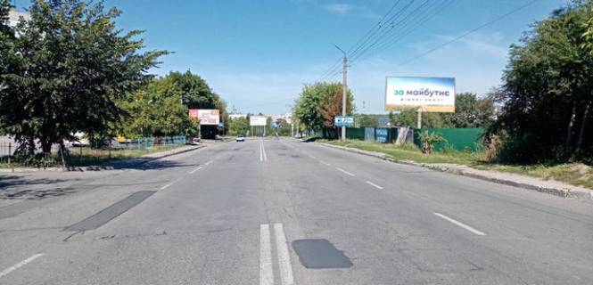 Билборд A в Белой Церкви, 3х6  Вул. Грибоєдова, торгівельне містечко біля АЗС ОККО фото 1