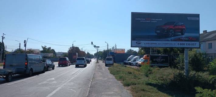 Билборд A в Белой Церкви, 3х6  Вул. Толстого перехрестя з вул. Сквирське шосе фото 1