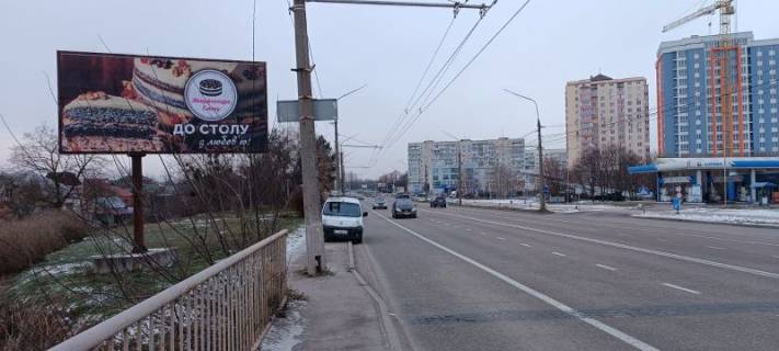 Billboard B in Bila Tserkva, 3х6  P-t K. Volodimira, mist cerez r.Protoka po napramku vid st. Levanevs'kogo (v centr) Photo 1