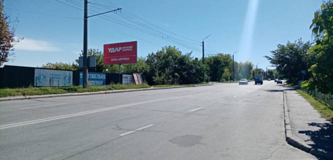Билборд B в Белой Церкви, 3х6  Вул. Грибоєдова, торгівельне містечко біля АЗС ОККО фото 1