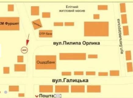 Ситилайт A в Ивано-Франковске Пилипа Орлика - В.Великого №2 схема