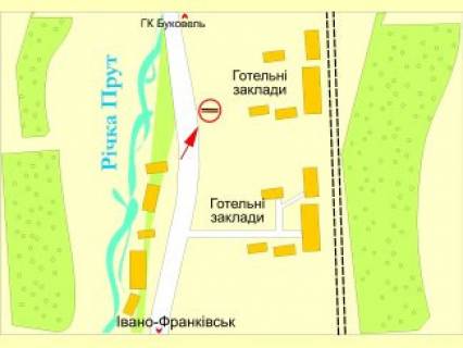 Билборд A в Микуличине, 3х6  с.Микуличин  (на Буковель) ст.А схема