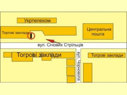 Ситилайт A в Ивано-Франковске Січових Стрільців ( зупинка ) схема