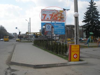 Билборд A в Ивано-Франковске Вовчинецька (Гагаріна) СМ "555" (верхній) фото 1