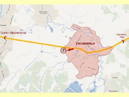 Билборд B в Тысменице, 3х6  м.Тисмениця (траса Тисмениця-Ів.Франківськ) ст.Б схема