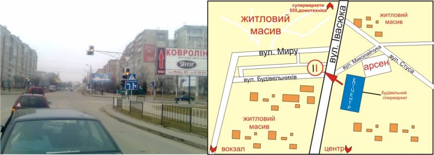 Призма A в Ивано-Франковске, 3х6  Івана Павла II (Будівельників) - Івасюка №1  (ТЦ Арсен,ГМ Епіцентр) - 389487 схема