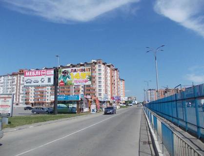 Билборд B в Ивано-Франковске, 3х6  Івасюка,17 (Епіцентр,Арсен) правий фото 1