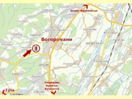 Білборд, Бігборд (Борд)  B у Ивано-Франковск трасы, 3х6  с.Раковець (дорога на Гуту) схема