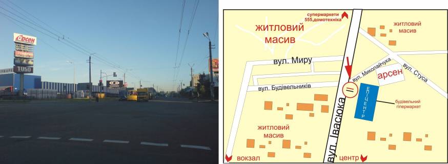 Призма B в Ивано-Франковске, 3х6  Івасюка - Миколайчука перехрестя (Епіцентр,Арсен) - 121634 схема