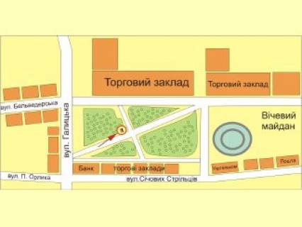 Citylight B in Ivano-Frankivsk Vicevij majdan-Galic'ka No1 scheme