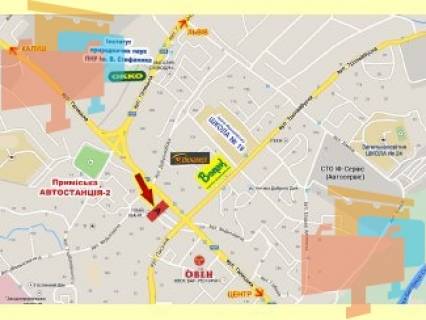 Билборд A в Ивано-Франковске Галицька - Тролейбусна     в центр фото 1