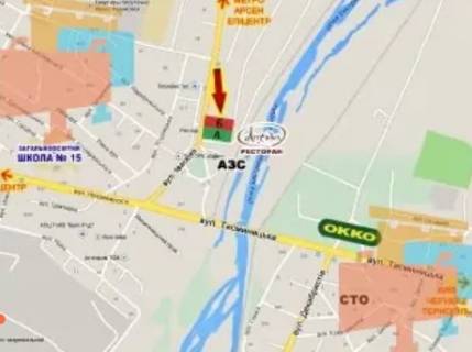 Билборд B в Ивано-Франковске, 3х6  Івасюка -  Незалежності  (АЗС, гот.Легенда) схема