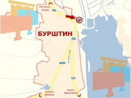 Билборд B в Бурштыне вул.Бандери  (Фаворит) ст.Б фото 1