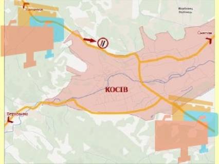 Билборд B в Косове м.Косів (Пістинська дорога траса Коломия-Косів) №1 ст.Б фото 1