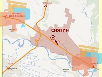 Билборд A в Снятыне м.Снятин, вул.Ольги Плешкан-Шевченка(траса на Чернівці) ст.А фото 1