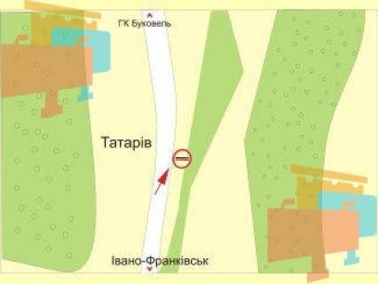 Билборд A в Татарове с.Татарів (напрямок на Буковель) ст.А схема
