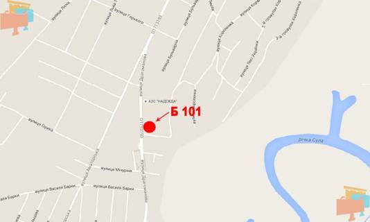 Билборд B в Лубнах вул. Драгоманова, 33-В схема