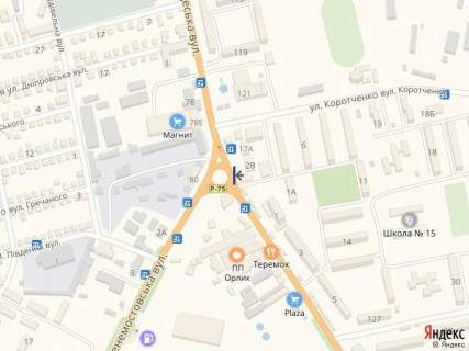 Билборд A в Первомайске ул. Одесская_м-н Коротченко (рынок Коротченко)8 схема