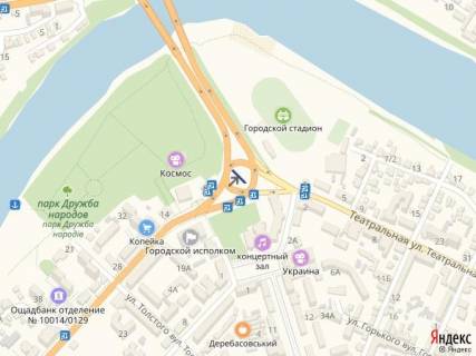 Билборд A в Первомайске Кольцево мостовая развязка_8-мигранная  конструкция_ул. Грушевского_м-н Центр 1 схема