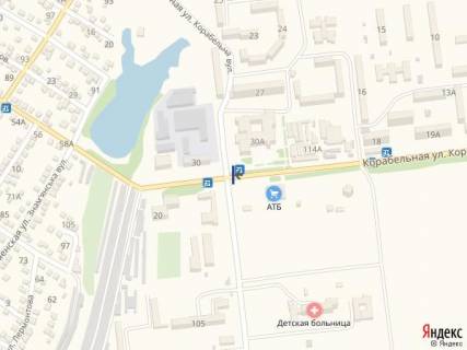 Билборд B в Первомайске ул Толбухина_м-н Фрегат (возле Рынка) схема