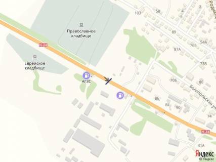 Билборд A в Первомайске ул. Богопольская_м-н Богополь__АЗС_2 напротив авторынок схема