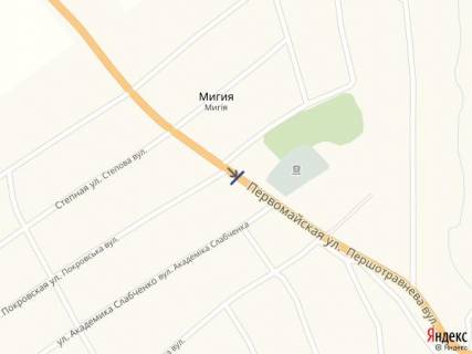Білборд, Бігборд (Борд)  A у Первомайську вул. Первомайская_в'езд, траса Ульяновка Миколаїв схема
