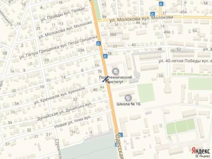 Билборд B в Первомайске ул. Одесская_(Студ. Городок)5 схема