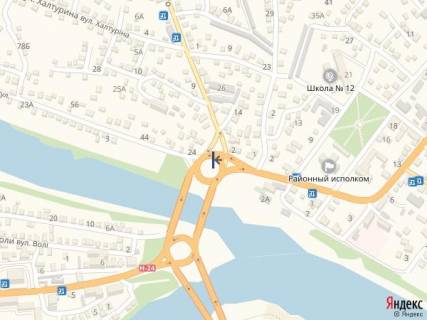 Билборд A в Первомайске ул. Автодоровская_ул С.Белого (бывшая ул. Готвальда (4-хгранная  конструкция))2 схема