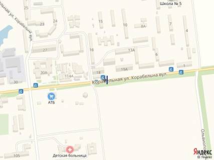 Билборд B в Первомайске ул. Корабельная_м-н Фрегат (возле рынка) схема