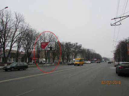 Билборд B в Полтаве, 3х6  Європейська вул. (Фрунзе),53 (м-н Перлина) фото 1