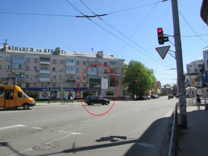Billboard A in Poltava Evropejs'ka st. (Frunze) ta 1100-litta Poltavi st., ("Botanik")  na perehr. Photo 1