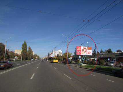 Билборд A в Полтаве, 3х6  Європейська вул. (Фрунзе)(зуп. Завод "Знамя") фото 1