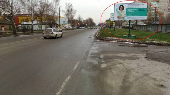 Билборд A в Миргороде Гоголя вул. (непарна сторона), поворот на Острівна вул. фото 1