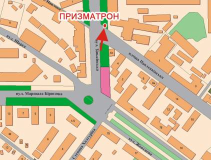 Призма A в Полтаве, 3х6  Зіньківська вул., 6 (Турбомех.з-д) - 398716 схема