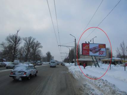 Билборд A в Полтаве, 3х6  Решетилівська вул. (Маршала Бірюзова)., (зуп. ЗБВ - 7) фото 1