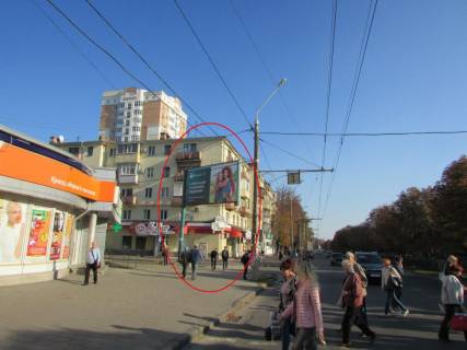 Билборд B в Полтаве, 3х6  Соборності вул. (Жовтнева) - Миколи Духова вул. (Генерала Духова) фото 1