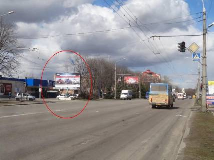 Билборд B в Полтаве, 3х6  Європейська вул. (Фрунзе), 86 та Лялі Убийвовк (перехр.) фото 1