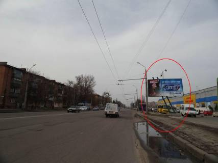 Билборд A в Полтаве, 3х6  Зіньківська вул., поворот на К. вокзал фото 1
