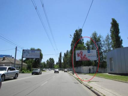 Билборд A в Полтаве, 3х6  Сінна вул. - О.Гончара вул. (Енгельса)перехр. фото 1