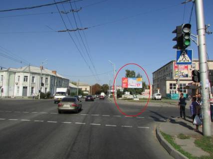 Билборд A в Полтаве, 3х6  Сінна вул. та Шевченка вул. (на перехр.) фото 1