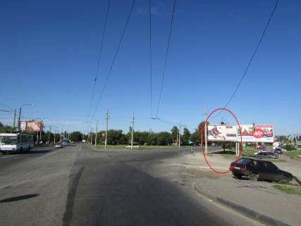 Білборд, Бігборд (Борд)  A у Полтаві, 3х6  В.Тирнівська вул.- Героїв ОУН вул. (Ковпака). Лівий Фото 1