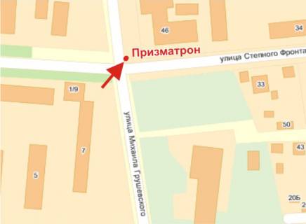 Prismatron, Prism B in Poltava, 3х6  Stepovogo Frontu st.,48 ta Grusevs'kogo st. ("Motel'") - 281132 scheme