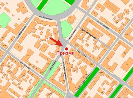 Billboard A in Poltava Evropejs'ka st. (Frunze) ta 1100-litta Poltavi st. ("Arbat Prestiz")  na perehr. scheme