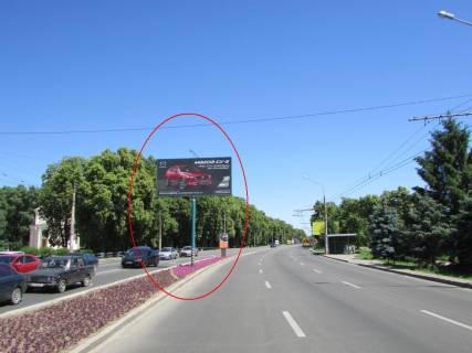 Билборд A в Полтаве, 3х6  Європейська вул. (Фрунзе),97(розд.смуга) (у центр) фото 1