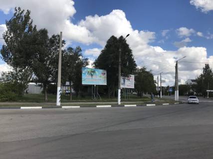Билборд  в Мелитополе БР 132 А      пр-т. Б.Хмельницкого (выезд из города - южный круг) схема