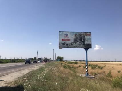 Билборд  в Мелитополе БР 122 А    Южный выезд 3 км. от г.Мелитополь (правый) схема