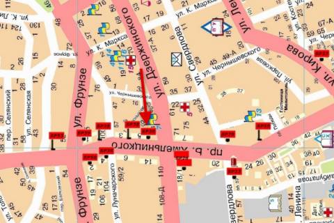 Билборд  в Мелитополе БР 030 Б       пр. Б. Хмельницкого, 5                              (Фокстрот) схема