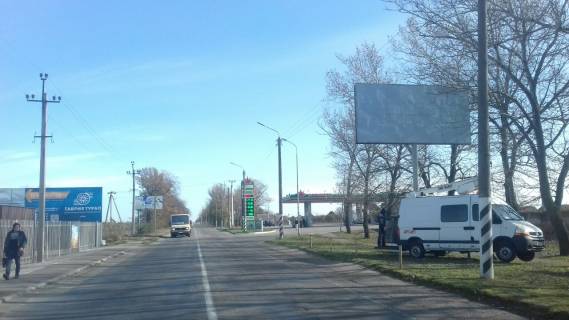 Билборд  в Мелитополе БР 136 А с.Константиновка, ул.Дорожная 138/1 (возле кирпичного завода) схема