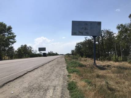 Билборд  в Мелитополе БР 125 А    Трасса Мелитополь -  Одесса (за кругом) левый схема
